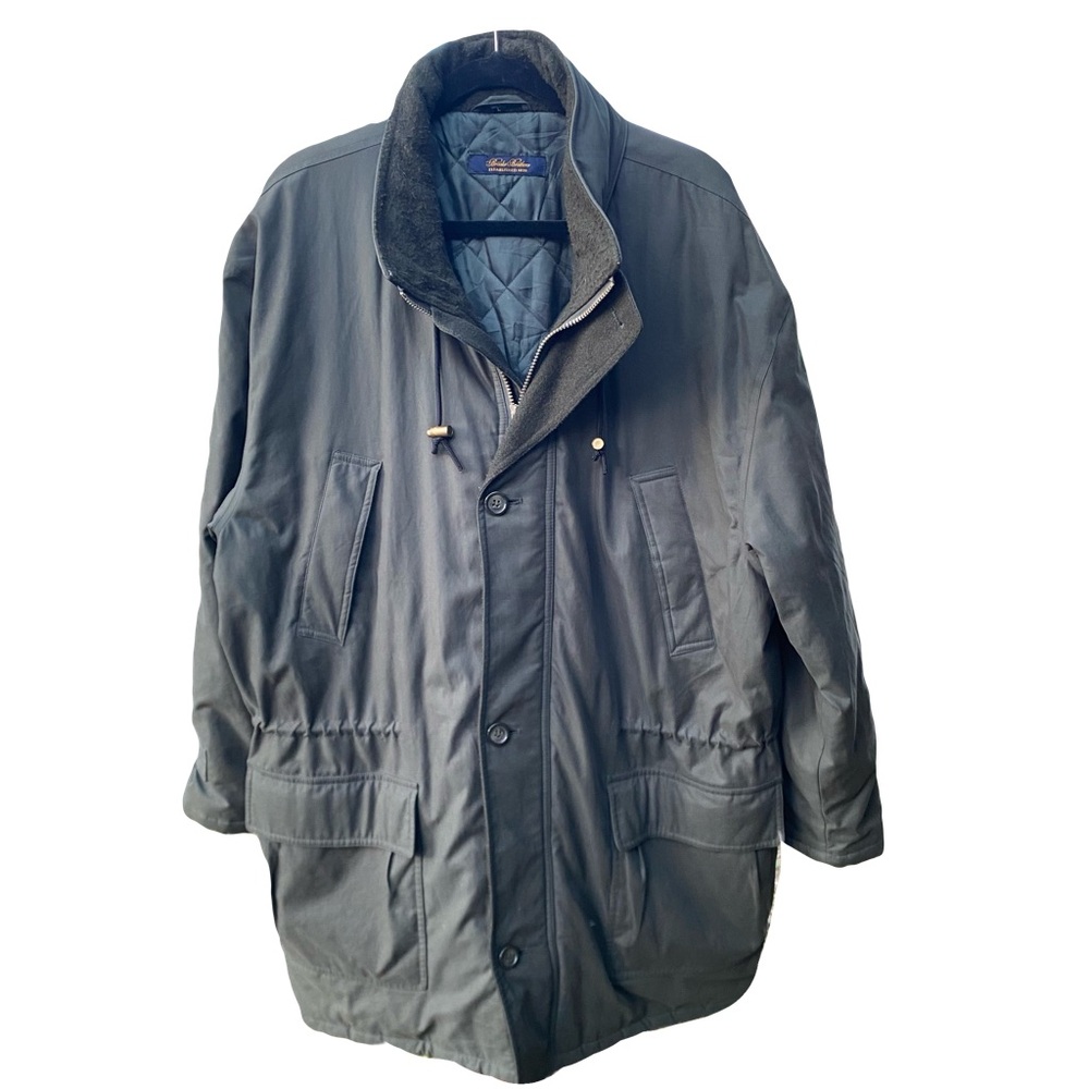 Brooks Brothers Military Style Parka Jacket Olive size large